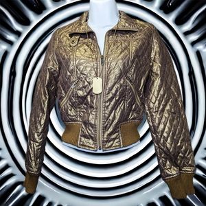 Cach'e Quilted Bronze Jacket
